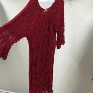 Red boutique dress