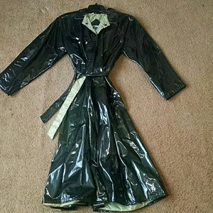 Full length Raincoat-Dark Olive Green