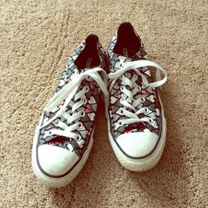 Grey Heart Converse