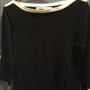 Tommy Hilfiger boat neck, quarter sleeve sweater
