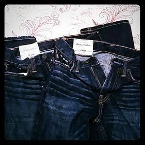 Abercrombie 2 pair bundle boy size 14 slim