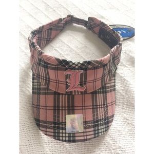 UofL Pink Plaid Visor