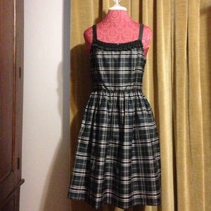 Kensie dress.  Plaid with beaded neckline.  Medium
