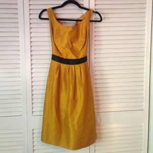 Gold and black Limited polyester dress.