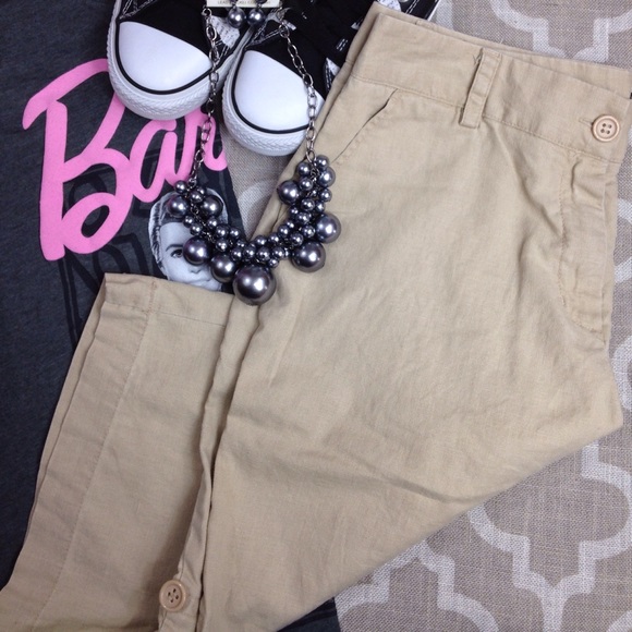 ‼️CLEARANCE‼️Khaki Bermuda Convertible Culottes