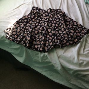 Floral high waist skirt