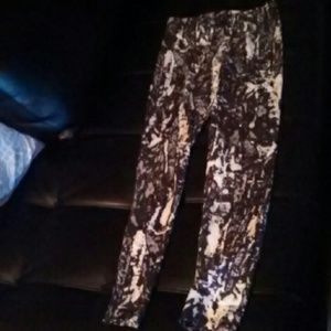 Inc snakeskin texture leggings