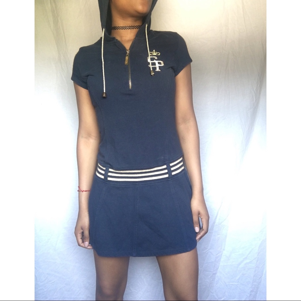 Short Sleeve Hooded South Pole Dress