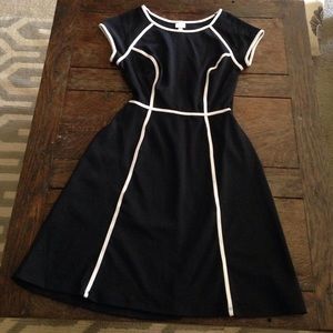 New, black and white dress