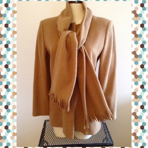 Harve Benard Jackets & Blazers - Camel color warm winter coat with scarve😍