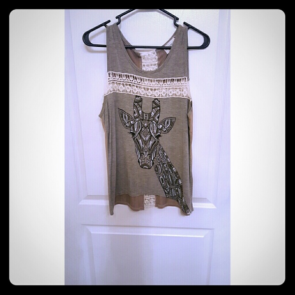 Lace giraffe tank