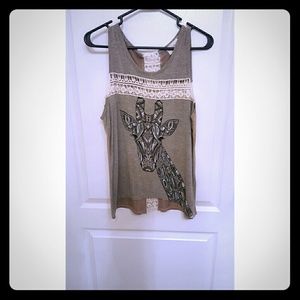 Lace giraffe tank