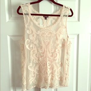 Express lace tank