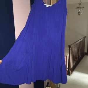 blue flirty dress!