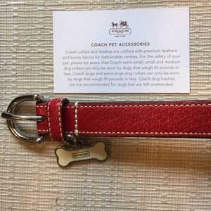 Coach Dog Pet Collar