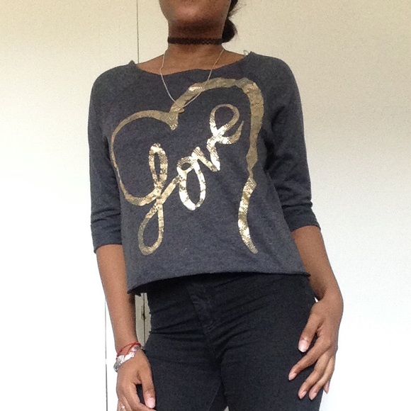 Cropped Wide Neck Sweater Shirt