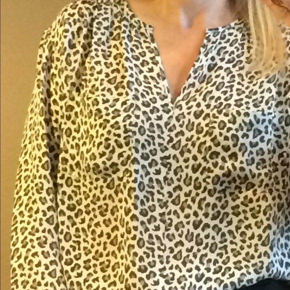 Rebecca Taylor leopard print silk blouse - Picture 1 of 4