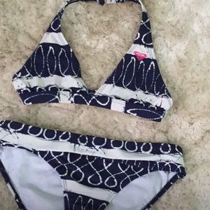Beachy navy blue bikini set