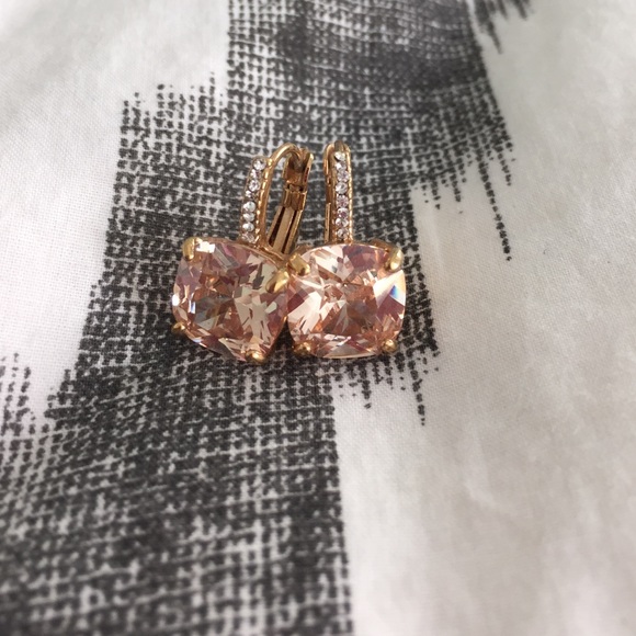 🚫SOLD🚫 Rose gold and diamond drop earrings
