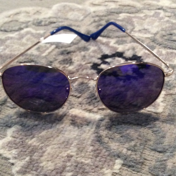 Sunglasses gold/ blue