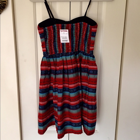 ✨SOLD✨ Multicolored striped dress Band of Gypsies - Picture 3 of 3