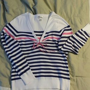 Lilly Pulitzer  tie  V neck sweater