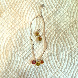 Brighton necklace and matching earrings