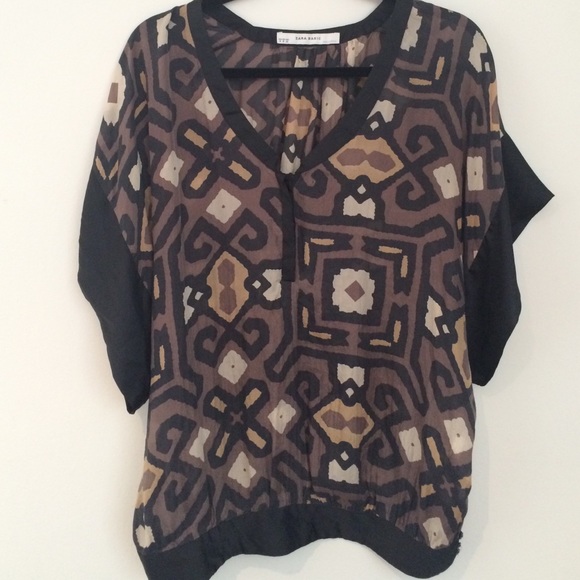 Zara top dolman sleeve S