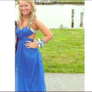 Blue prom dress