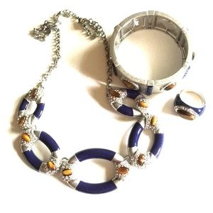 💙 NWOT LIA SOPHIA NECKLACE, BRACELET, AND RING
