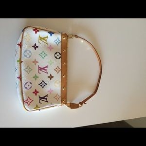 Louis Vuitton Authentic Multicolor/White Bag