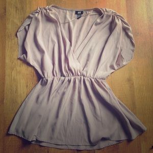 H&M shirt. Blush pink