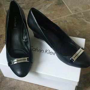 Calvin Klein wedge heeled shoes
