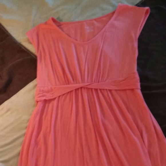 Beautiful Coral Maternity Dress