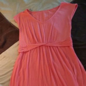 Beautiful Coral Maternity Dress