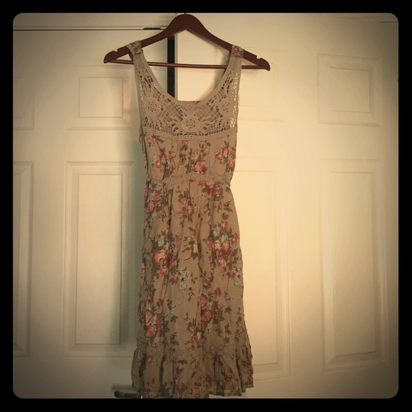 Delia's linen rose print dress
