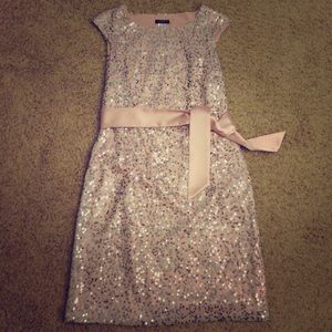 Pink sequin dress