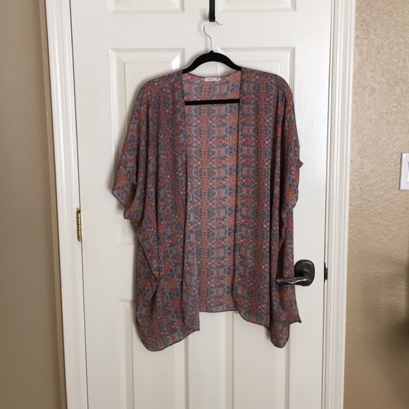 printed cardigan