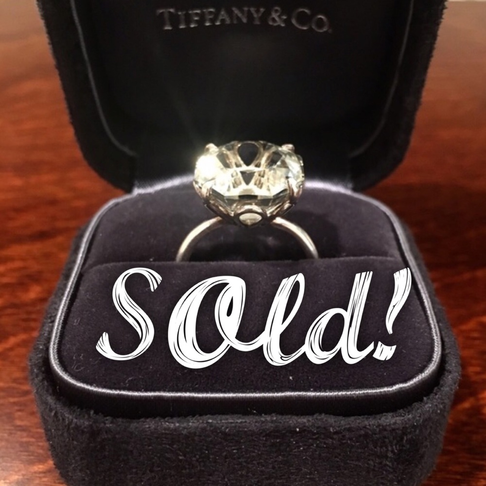 Tiffany Sparklers Green Quartz Cocktail Ring - Picture 1 of 4