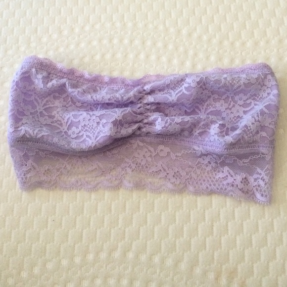 Lilac lace bandeau