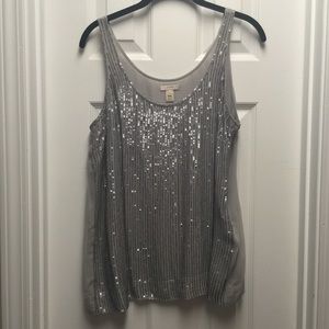 J. Crew Sequin Drizzle Tank in Size 10