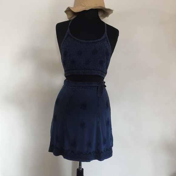 Two piece fun/vacation halter and skirt.