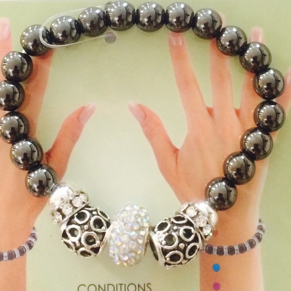 Cute NEW Bling Beads Magna HEALTH Bracelet - Picture 1 of 4