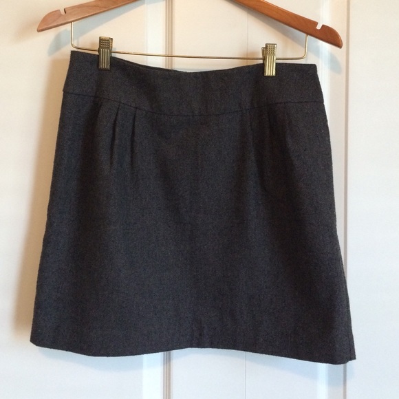 Grey Wool Mini skirt