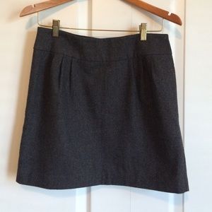 Grey Wool Mini skirt