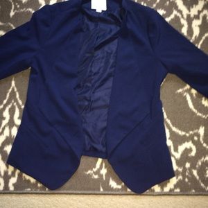 Mercer & Madison Navy Flowy Blazer Size L