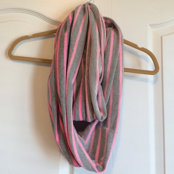 Hot Pink and Grey Infiniti Scarf