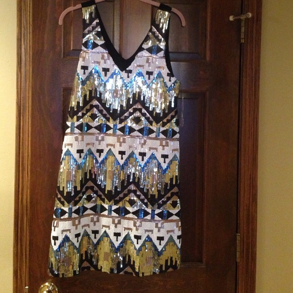 Sequin Aztec  dress