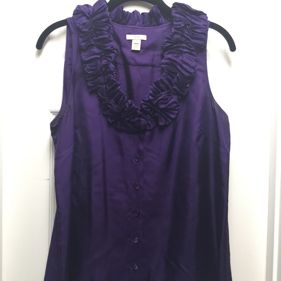 J. Crew Annalise Ruffle Cami Size 8