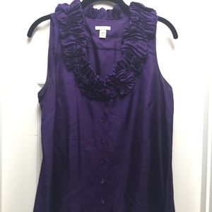 J. Crew Annalise Ruffle Cami Size 8